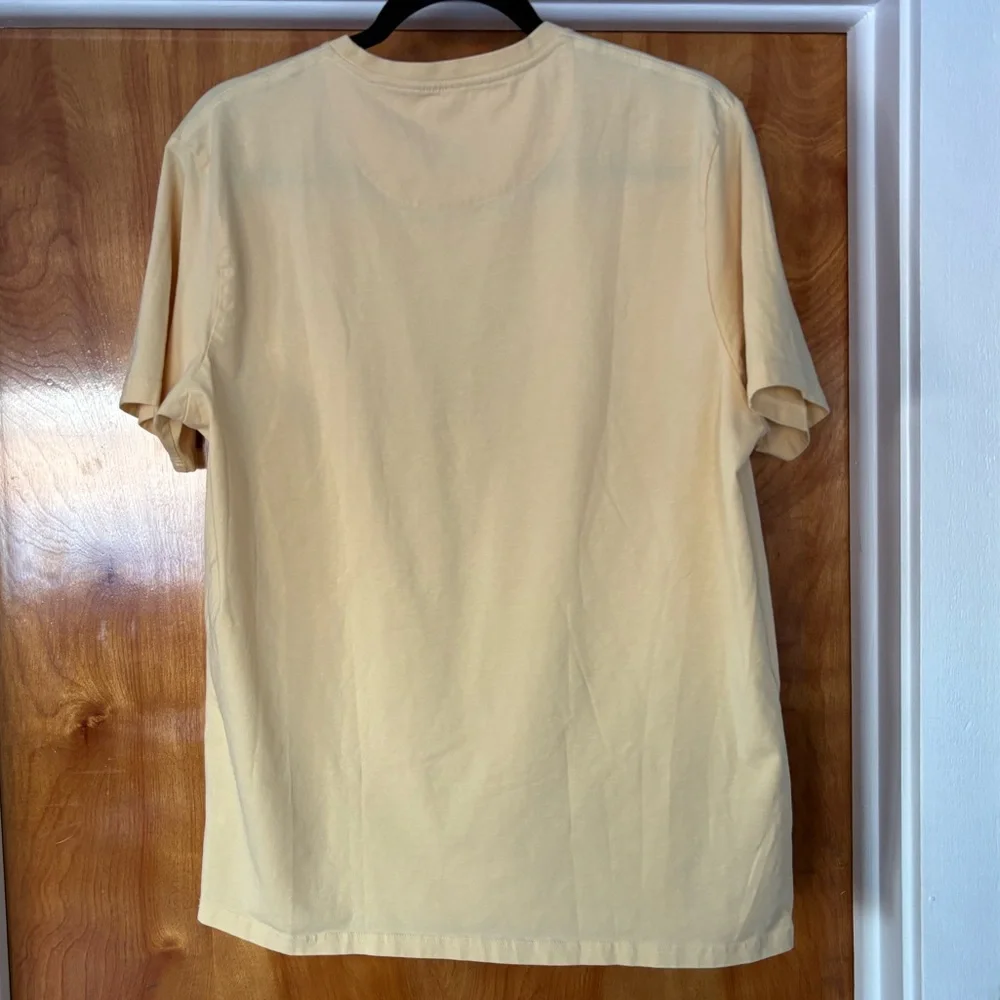 Free Planet Yellow Tee with Palm Print Pocket